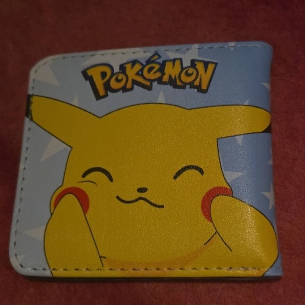New pokemon Pikachu anime manga leather wallet